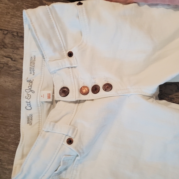 2 PAIR GIRLS SKINNY JEANS - Picture 3 of 4